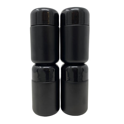 Jar 4OZ Round Black