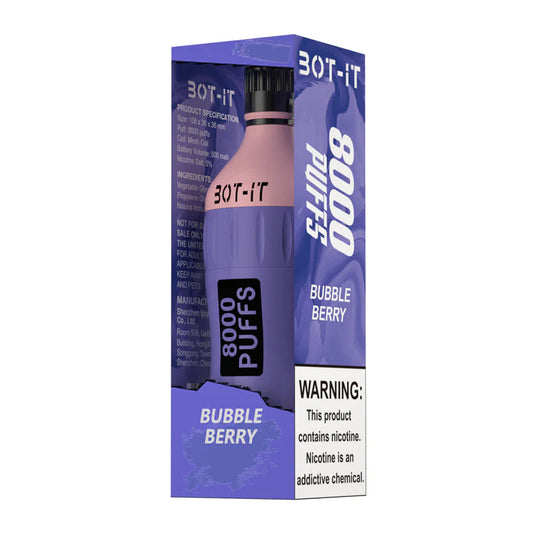 Bot IT Vape 8000 Puffs Bubble Berry