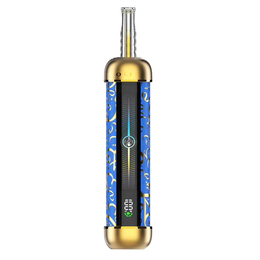 Blue and gold vape 