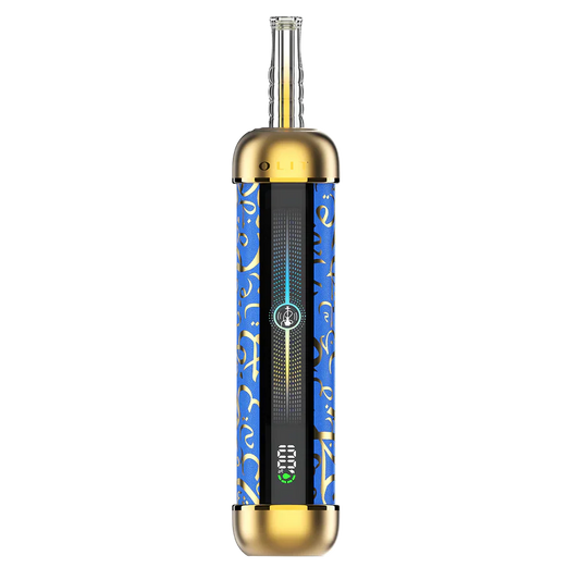 Blue and gold vape 