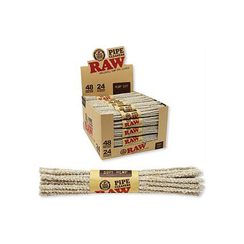 Raw Pipe Cleaners 24CT Hemp Bristle