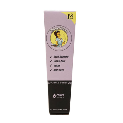 Blazy Susan Cones 1 1/4 Purple 6 Count
