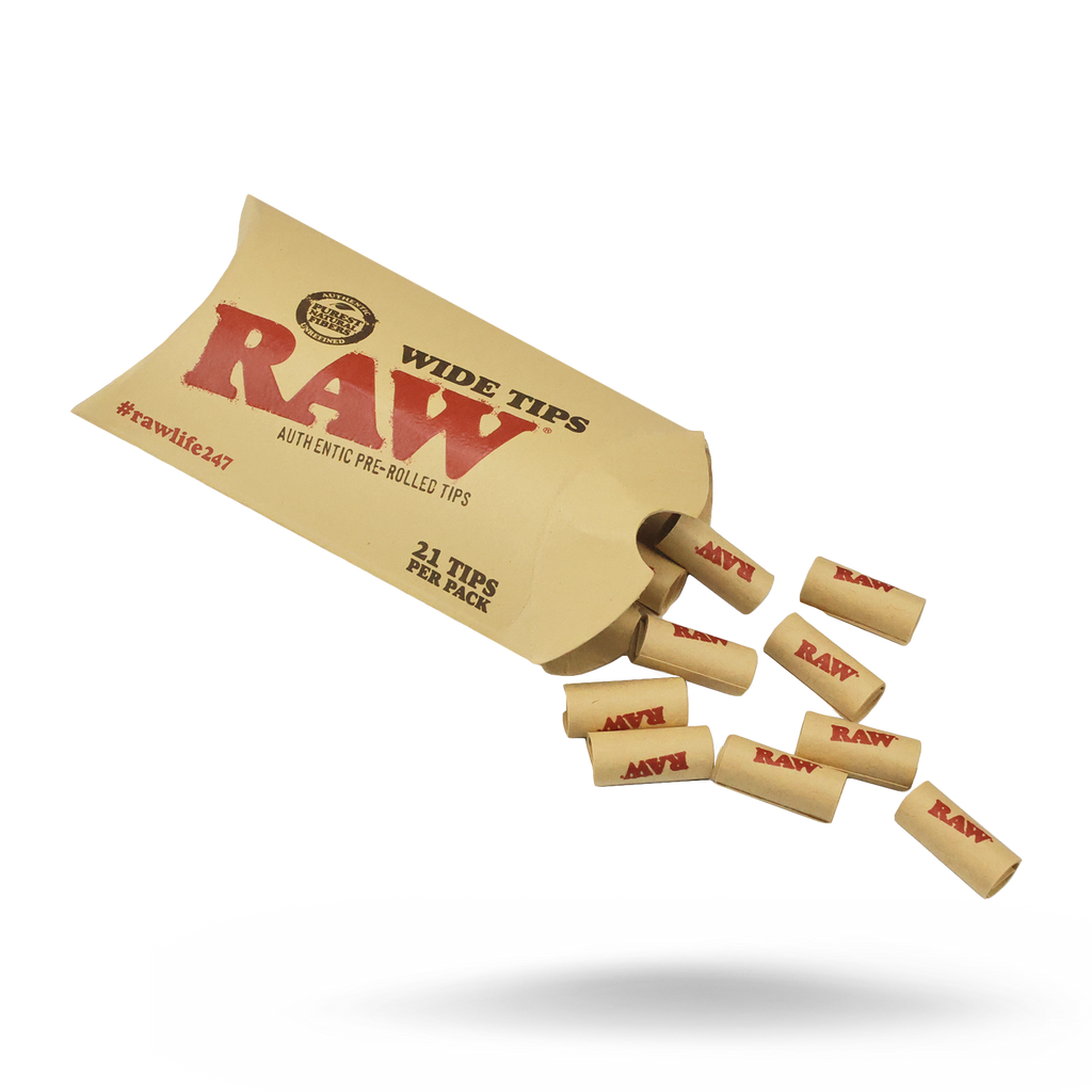 Raw Tips Wide Pre-Rolled 21CT