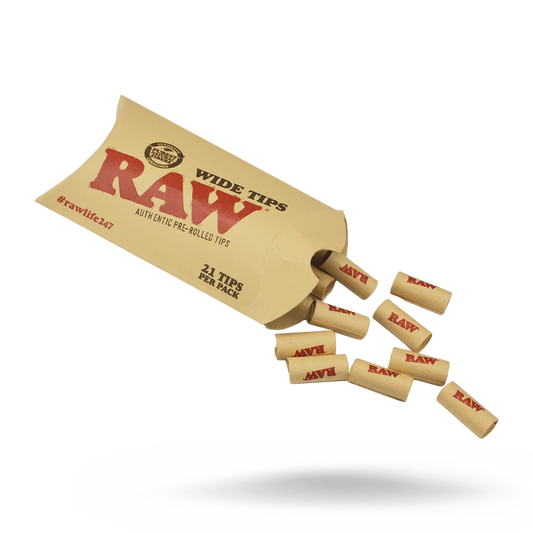 Raw Tips Wide Pre-Rolled 21CT