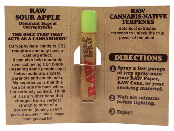 RAW Terp Spray Sour Apple 5ML Bottle