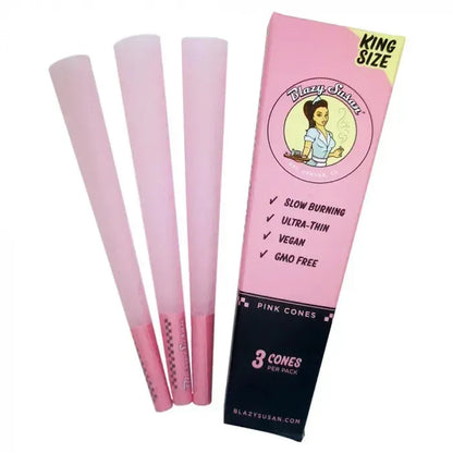 Blazy Susan Cones King Pink 3 Count