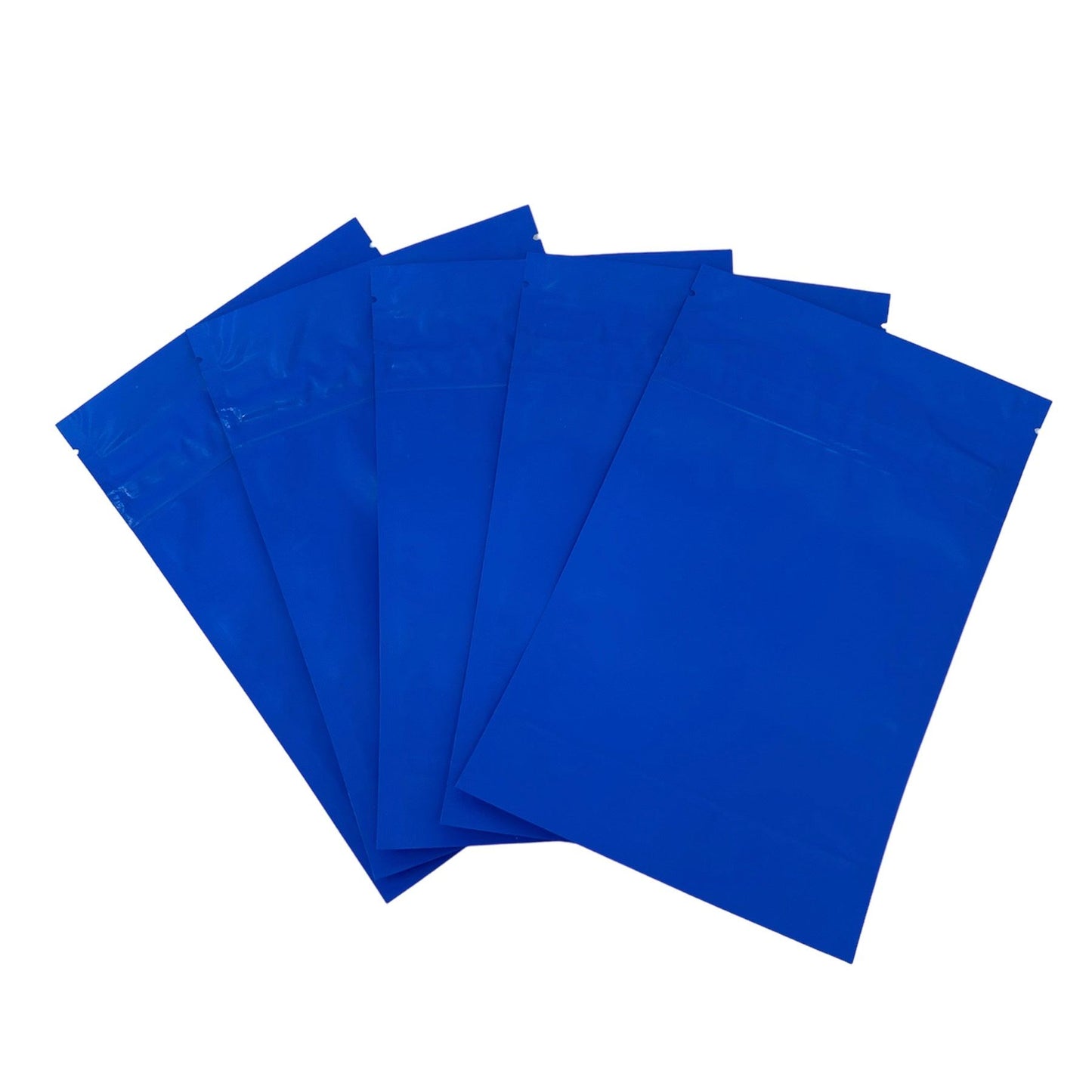 Mylar Bag 1/2OZ Opaque Blue Double Zipper