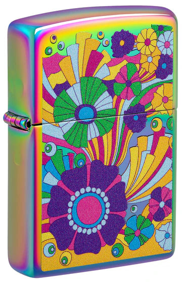 Zippo Lighter Vintage Flower Design