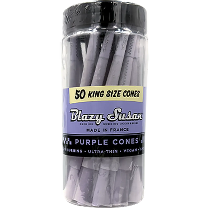 Blazy Susan Cones 50 Count King Size Purple