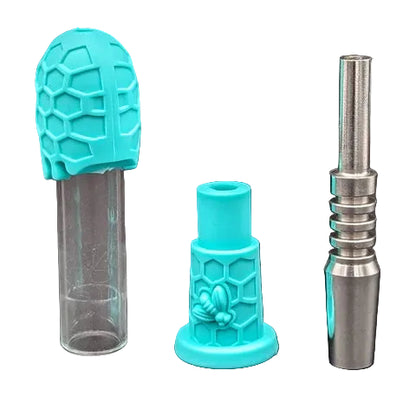 Nectar Collector 6.5" Silicone and Glass Honeybee Color Mix