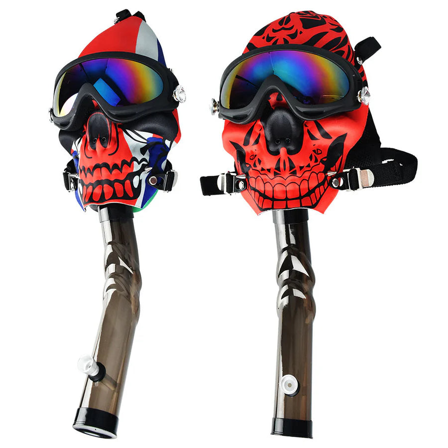 Gas Mask with Acrylic  Skull Design Mix