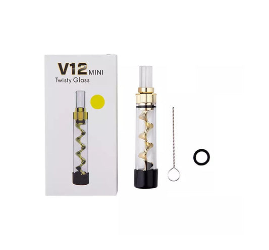 Chillum Glass Blunt V12 Twisty Mini