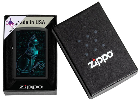 Zippo Lighter Spiritual Cat Design