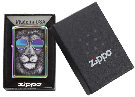 Zippo Lighter Lion in Sunglasses